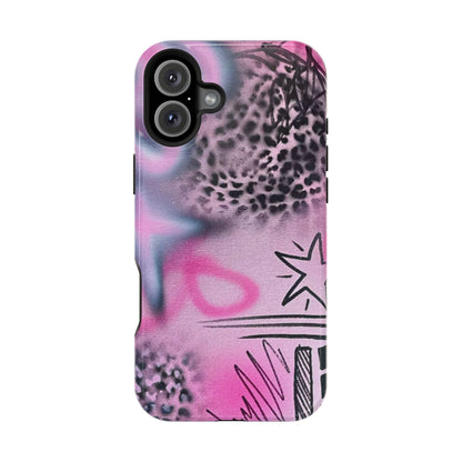 MagSafe "onyx cheetah" Airbrush iPhone Hülle