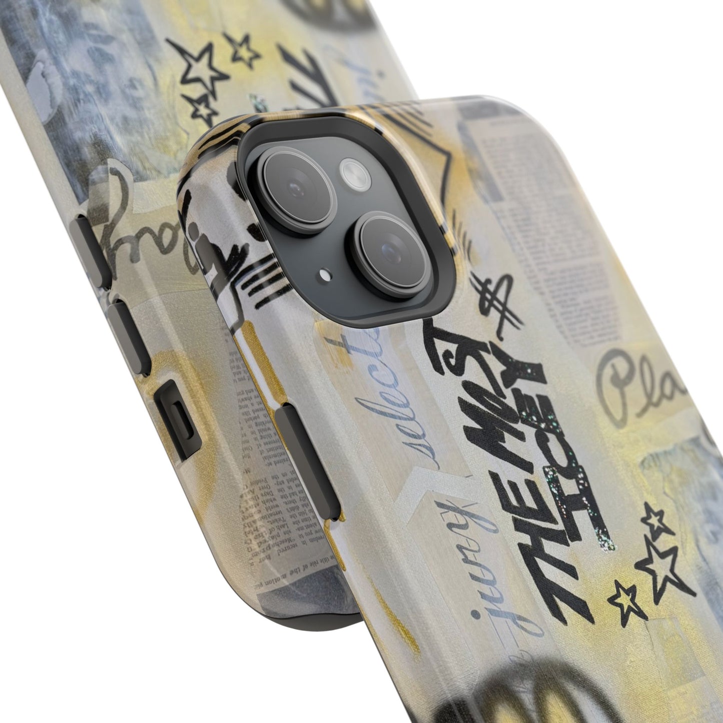 MagSafe "golden glacier" airbrush iPhone case