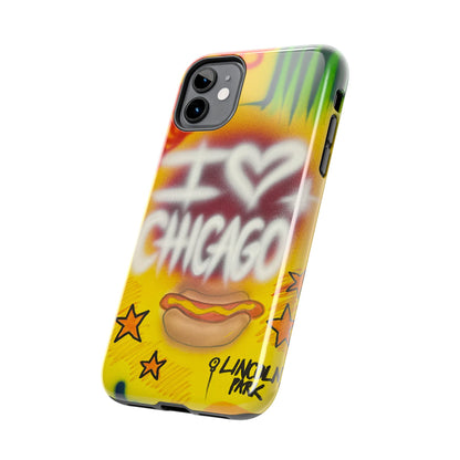 "chicago" airbrush iPhone case