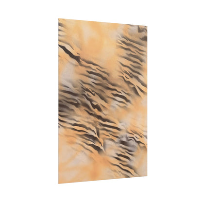 "neutral tiger" airbrush rolled print