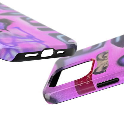 "Lila Prinzessin" Airbrush iPhone Hülle
