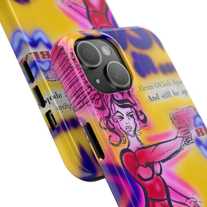 "spiraling thoughts" airbrush iPhone case