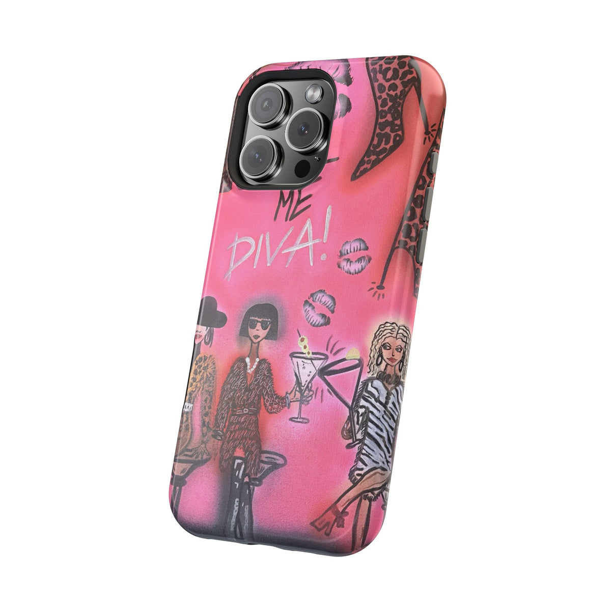 MagSafe "party diva" airbrush iPhone case