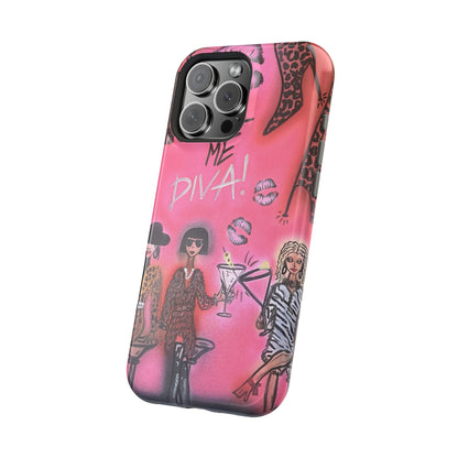 MagSafe "party diva" airbrush iPhone case