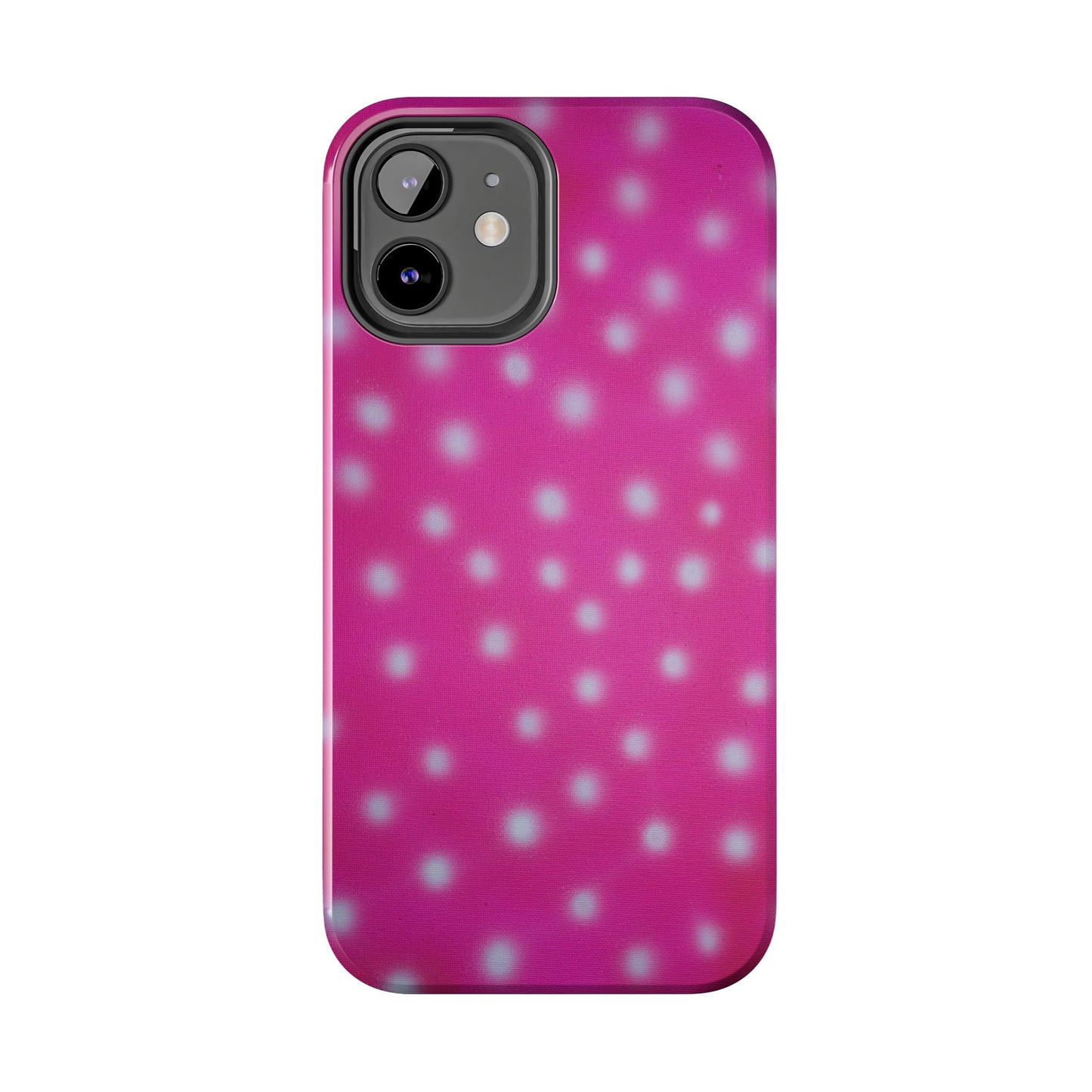 "bubblegum polka dot" airbrush iPhone case