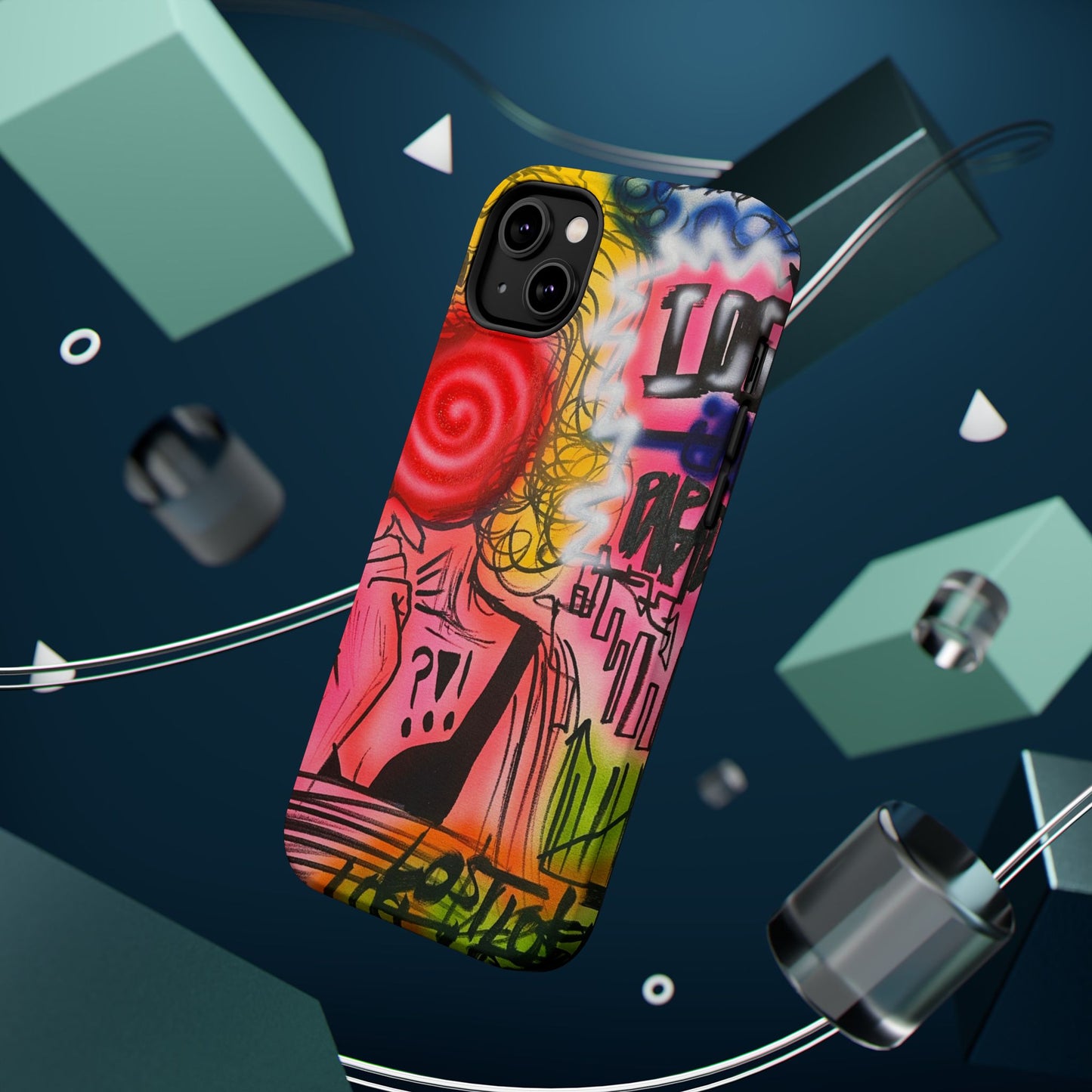 MagSafe „Lost in Paradise“ Airbrush-iPhone-Hülle