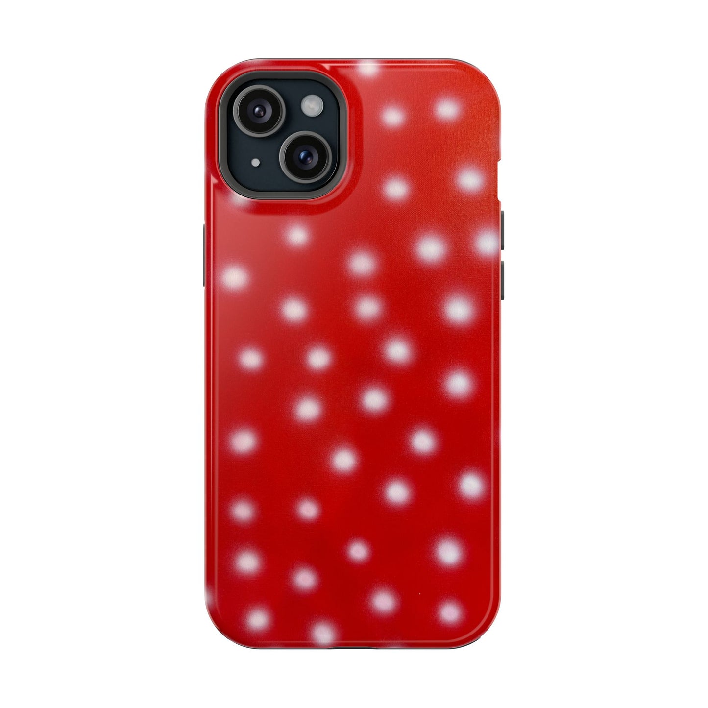 MagSafe "cherry crush polka dot" airbrush iPhone case