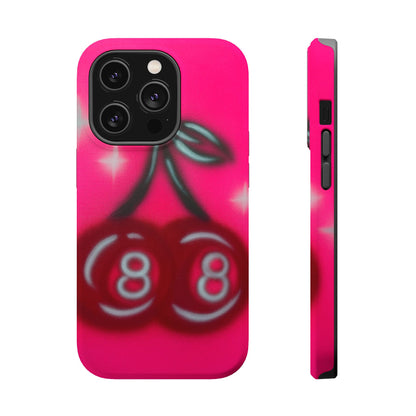MagSafe „Cherry 8ball“ Airbrush iPhone Hülle