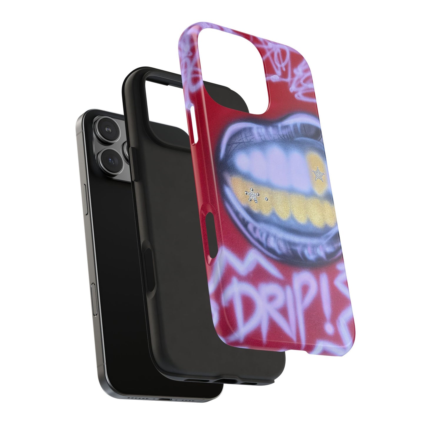 "tooth drip" airbrush iPhone case