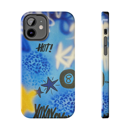 "brilliant blues" airbrush iPhone case