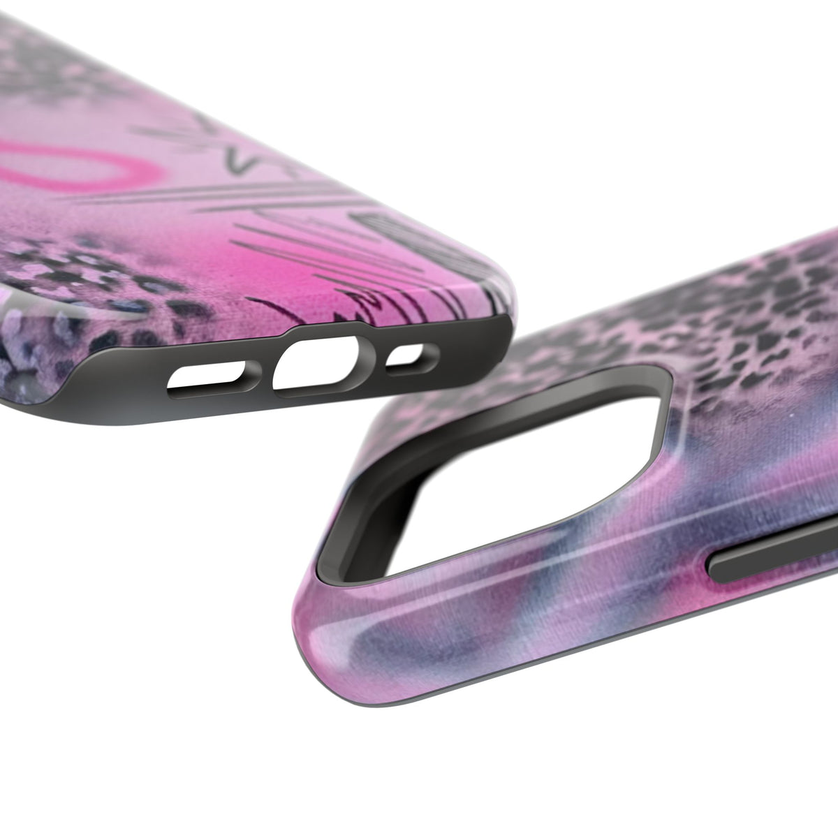 MagSafe "onyx cheetah" Airbrush iPhone Hülle