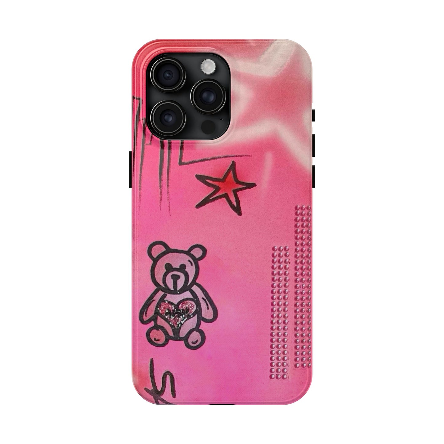 "teddy bear" airbrush iPhone case
