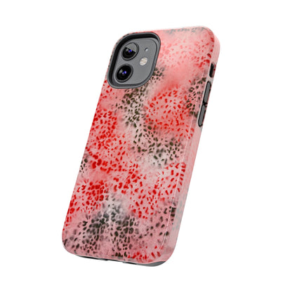 "red cheetah" airbrush iPhone case