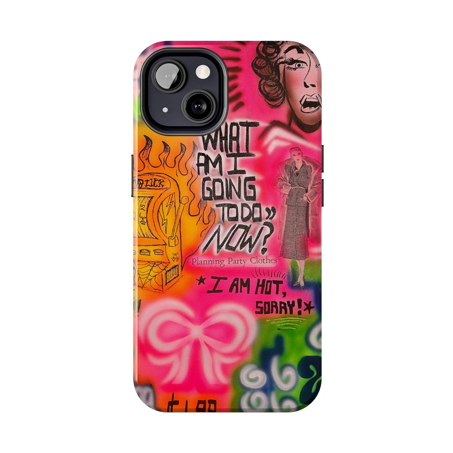 "out of luck" airbrush iPhone case
