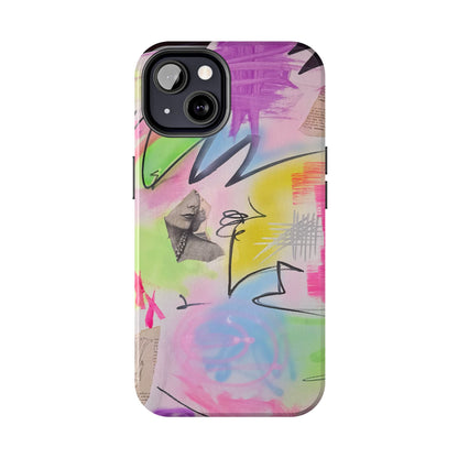 "pastel static" airbrush iPhone case
