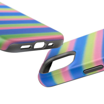MagSafe "sherbet stripes" airbrush iPhone case