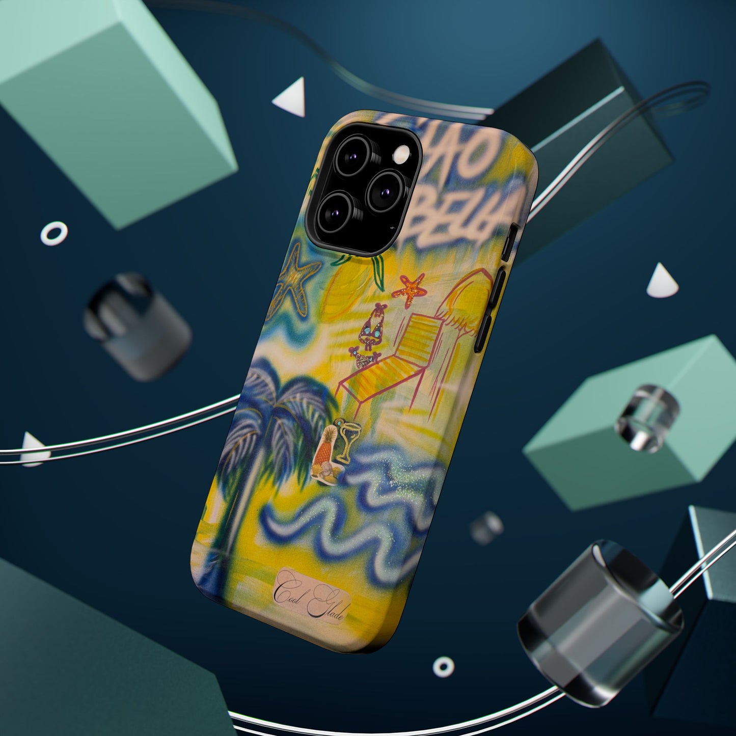 MagSafe "ciao bella" airbrush iPhone case