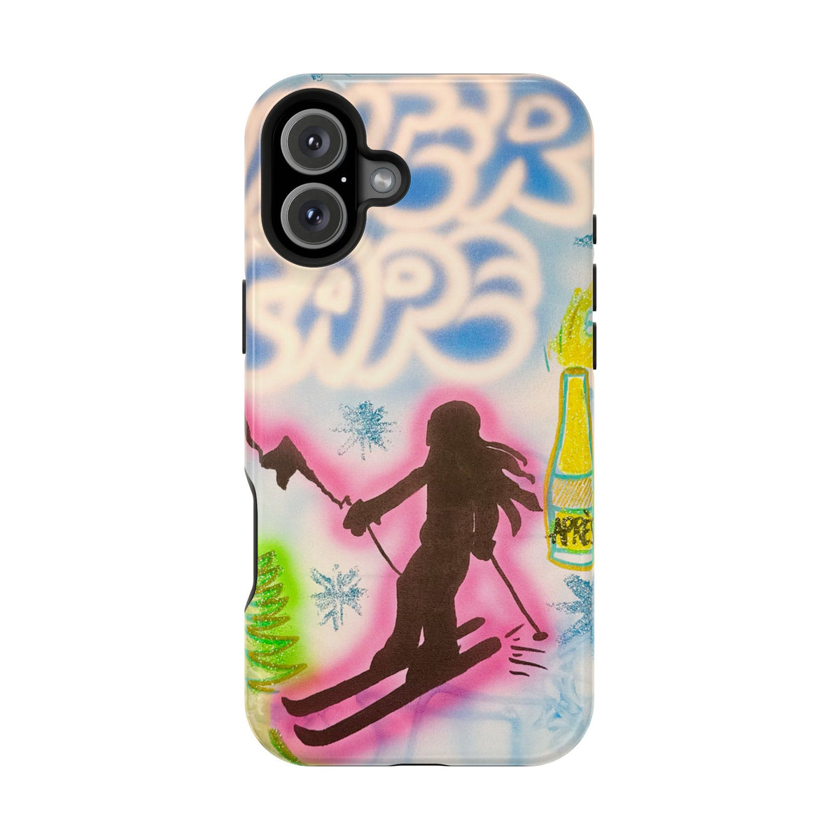 MagSafe "winter escape" airbrush iPhone case