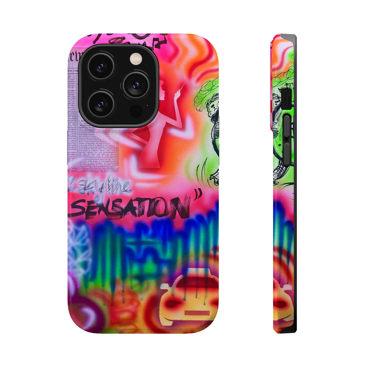 MagSafe "skyline sensation" airbrush iPhone case