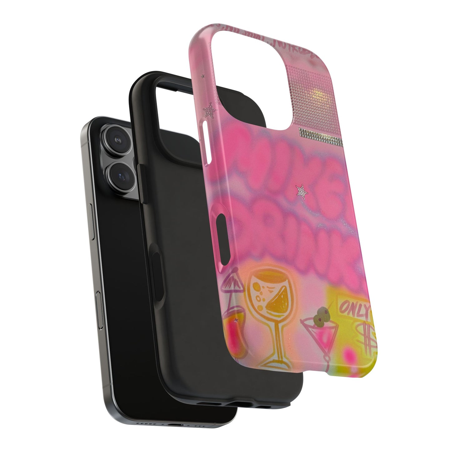 "mixed drinks" airbrush iPhone case
