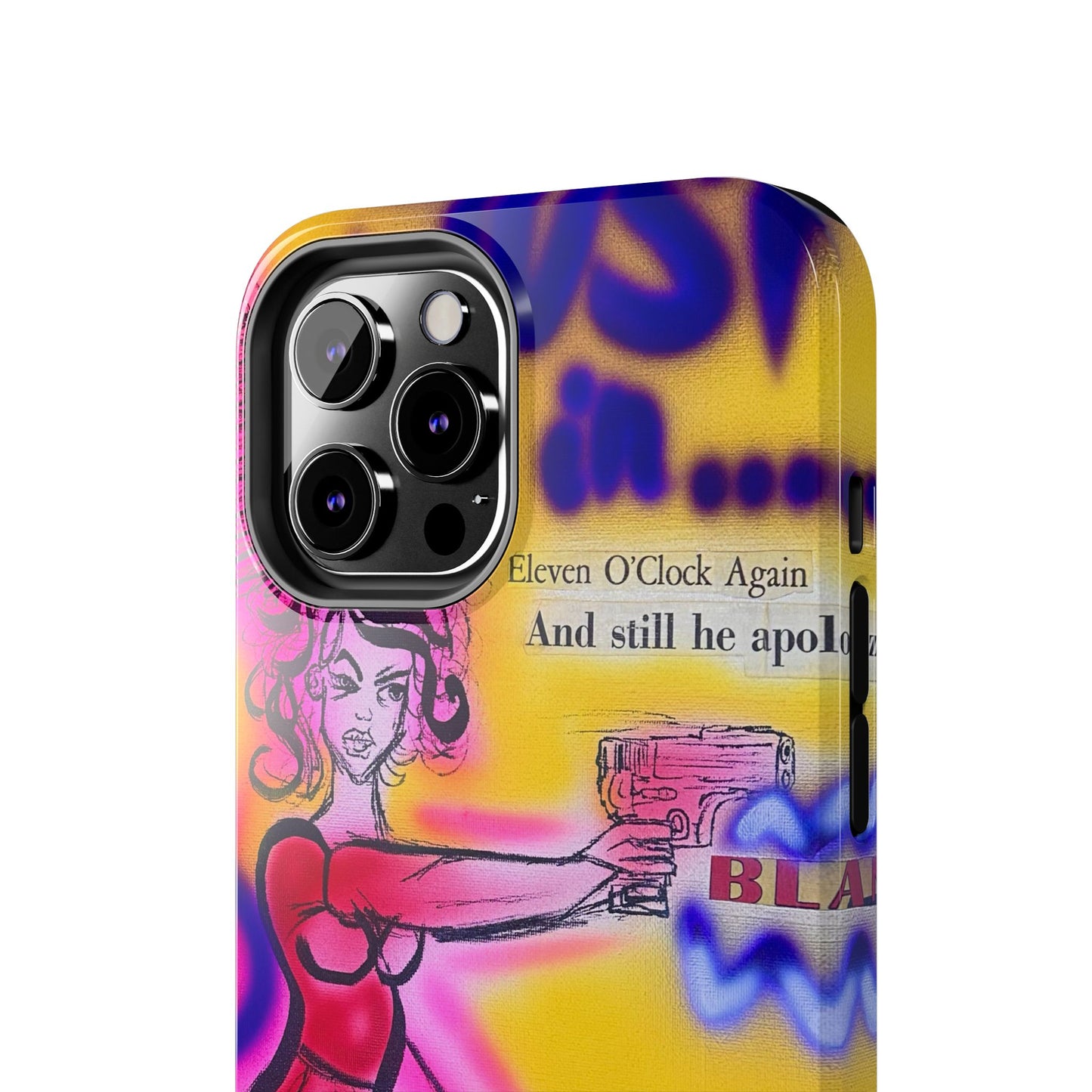 "spiraling thoughts" airbrush iPhone case