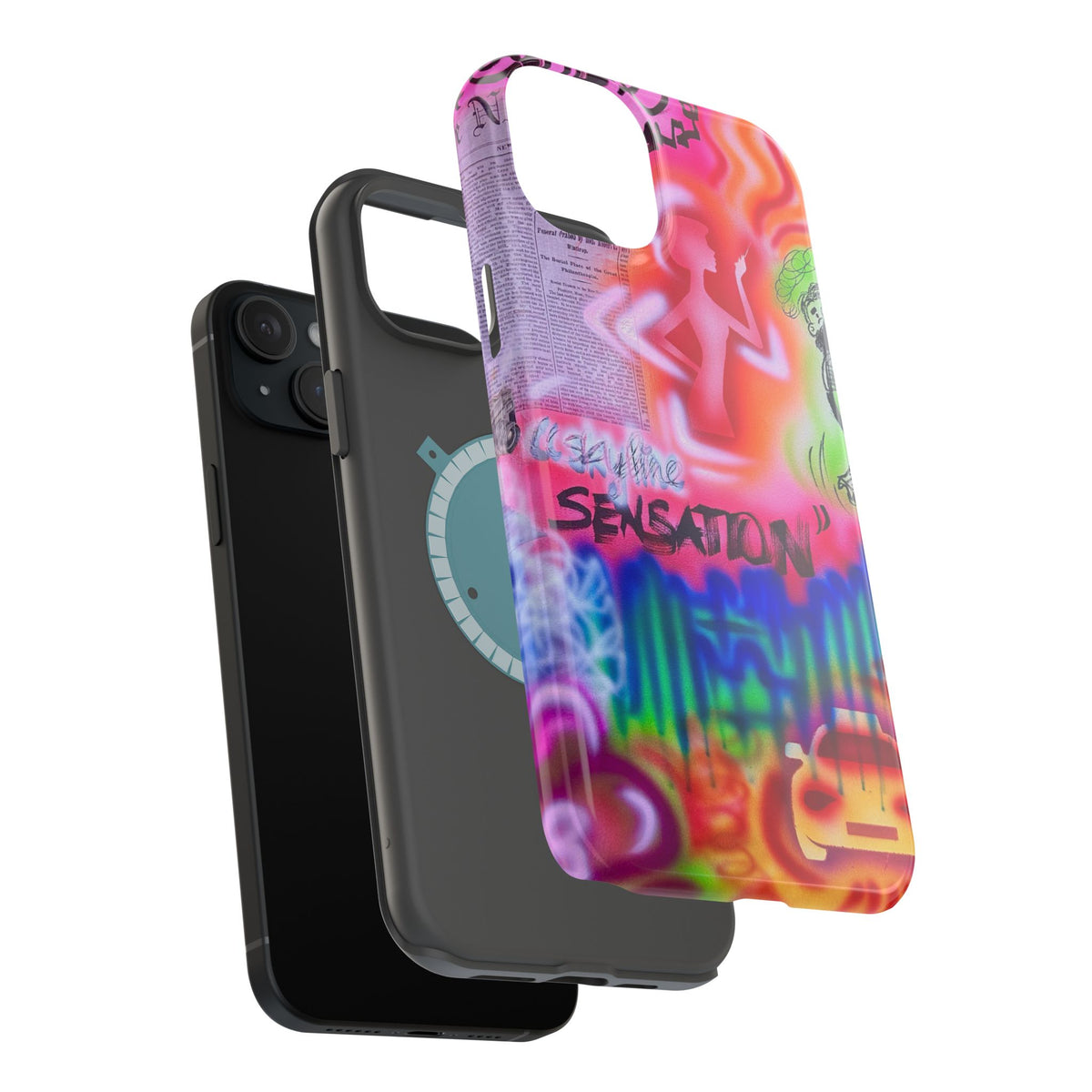 MagSafe "skyline sensation" airbrush iPhone case