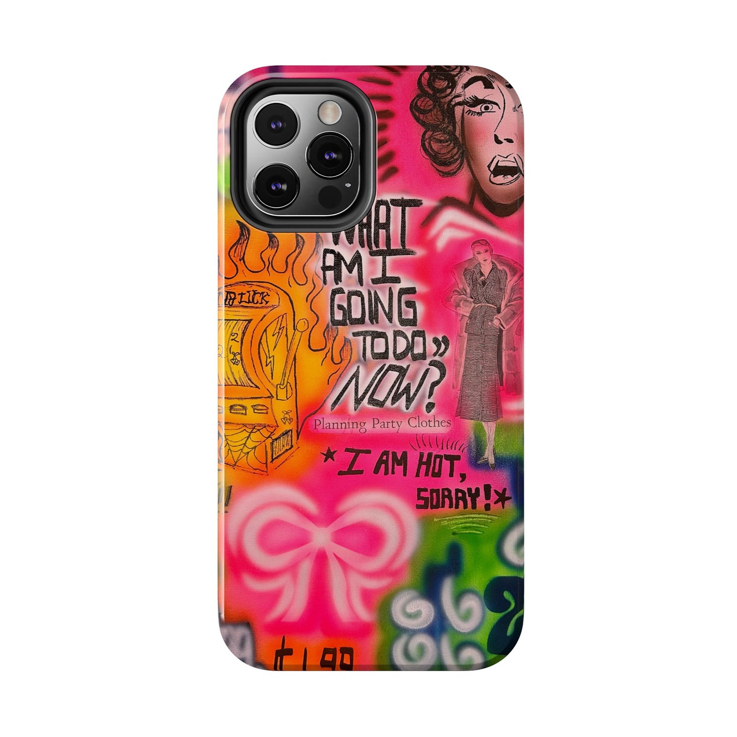"out of luck" airbrush iPhone case