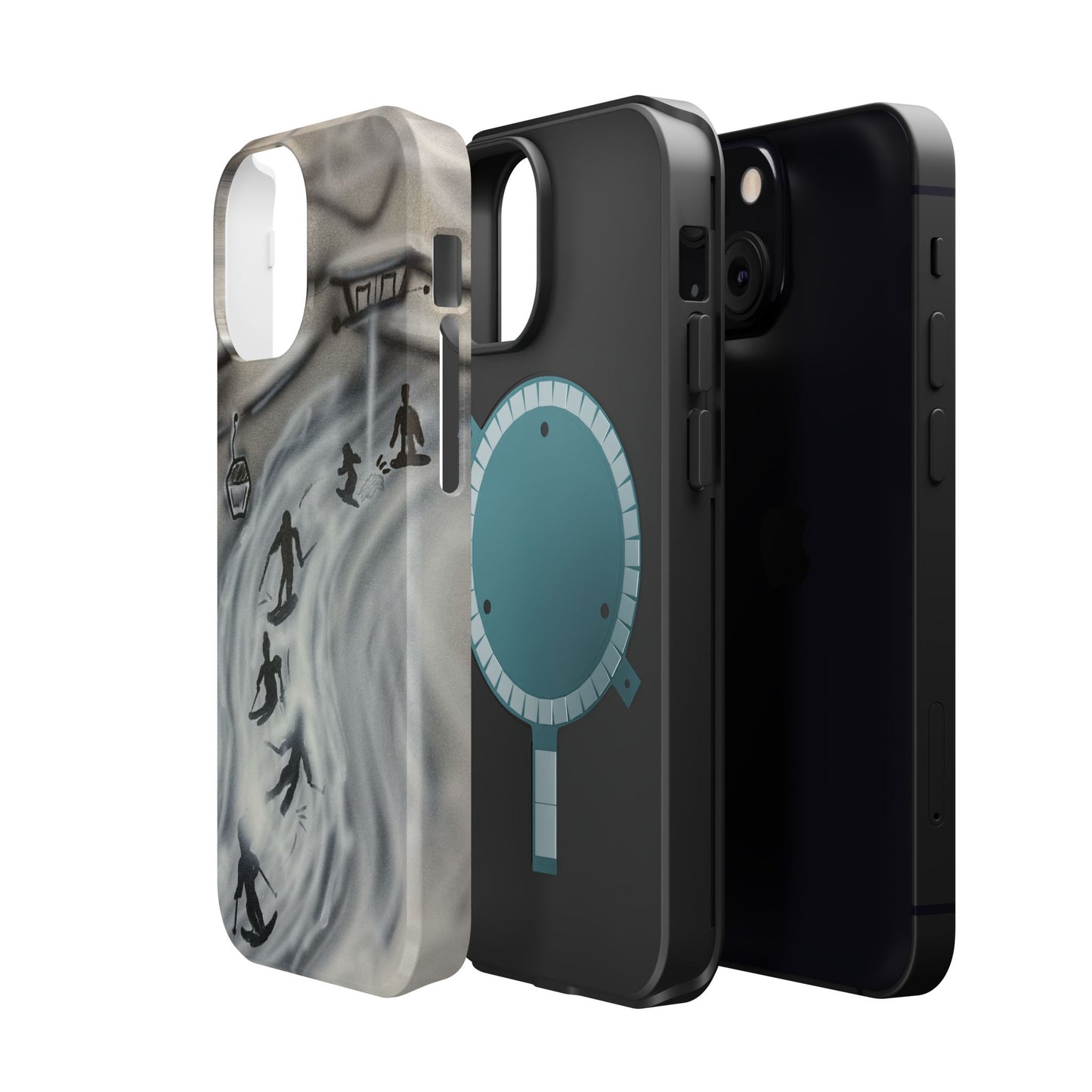 MagSafe "arctic avalanche" airbrush iPhone case