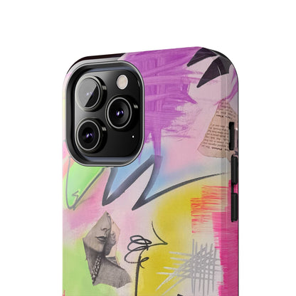 "pastel static" airbrush iPhone case