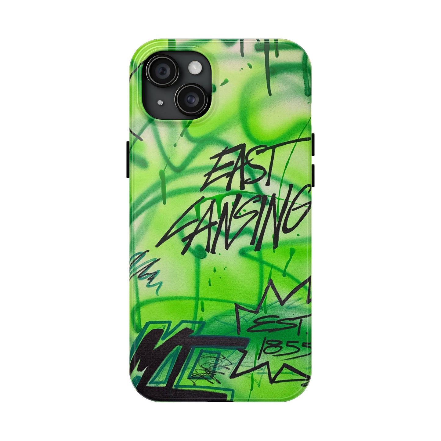 "east lansing, mi" airbrush iPhone case