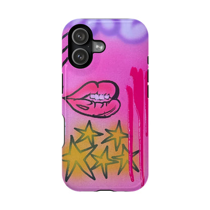 MagSafe "star drip" airbrush iPhone case