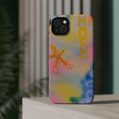 MagSafe "sweet starfish" airbrush iPhone case