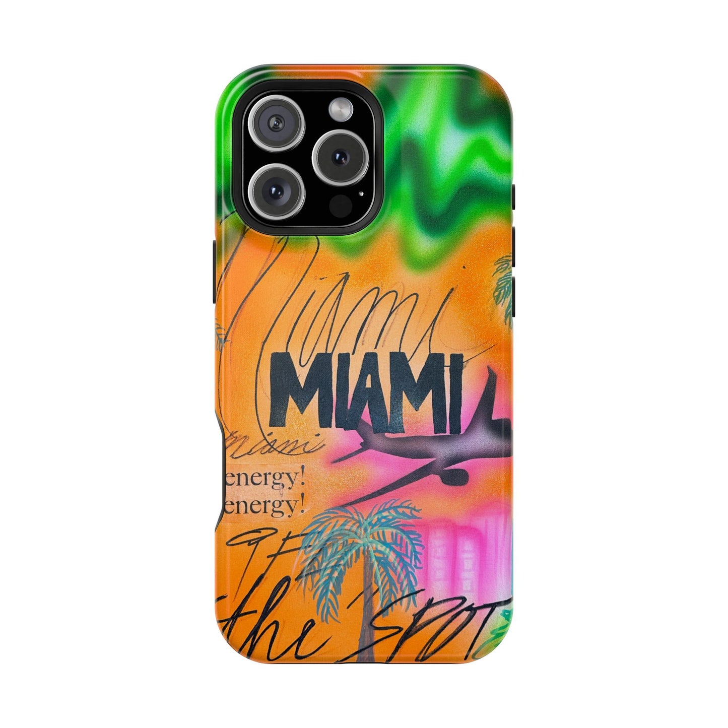 MagSafe "miami, fl" Airbrush iPhone Hülle
