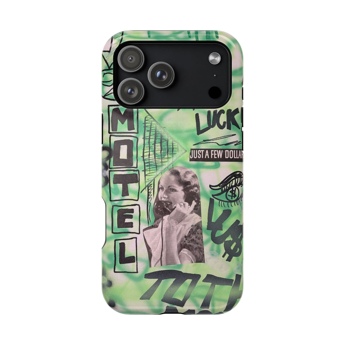 MagSafe "lust over luck" airbrush iPhone case