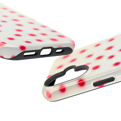 MagSafe "vanilla cherry polka dot" airbrush iPhone case