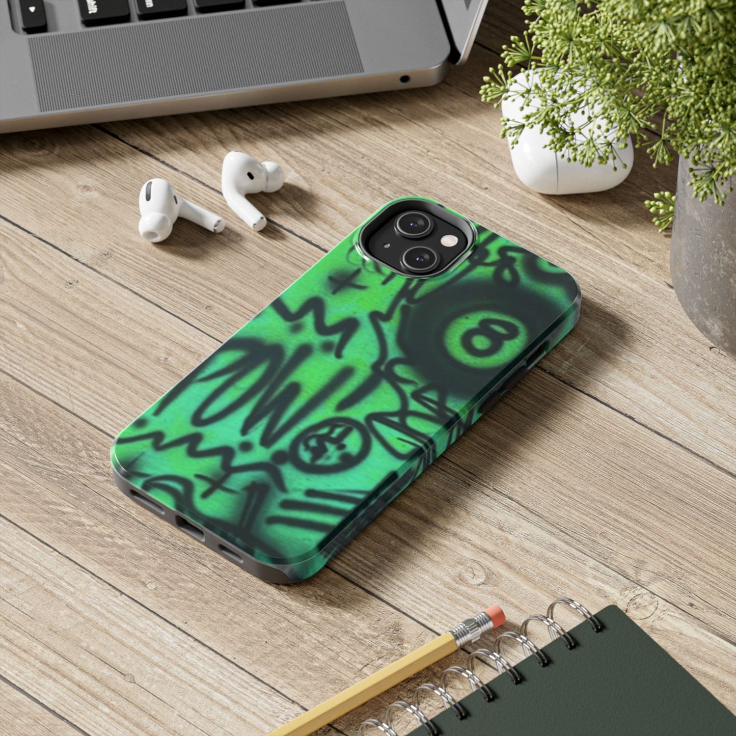 "POW! "airbrush iPhone case