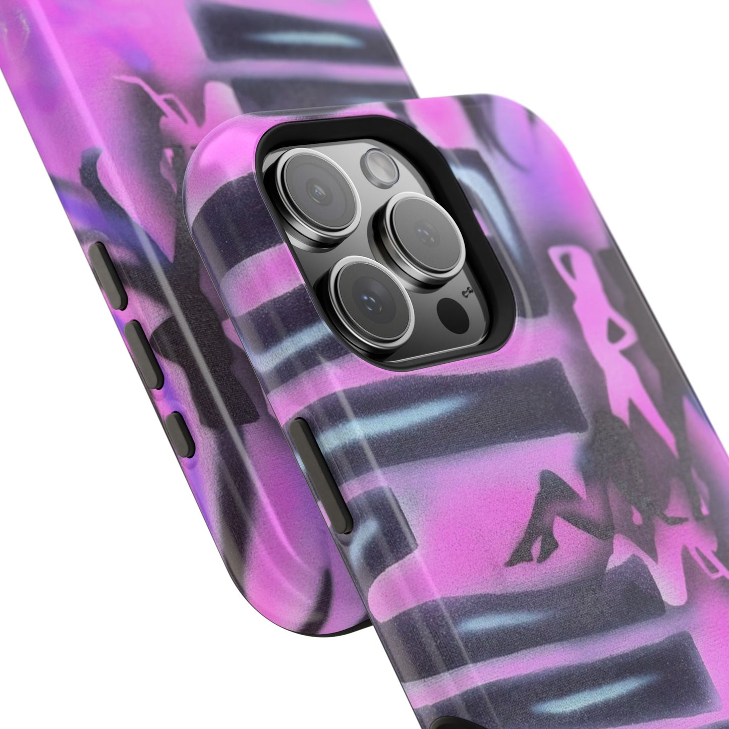 MagSafe "neon nights" airbrush iPhone case