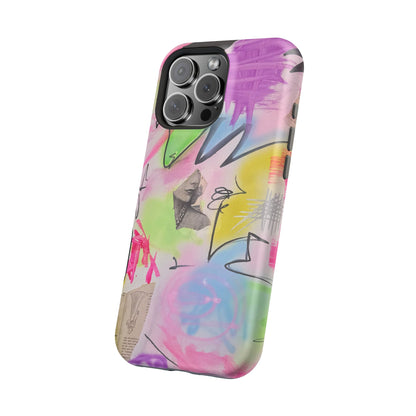 MagSafe "pastel static" airbrush iPhone case