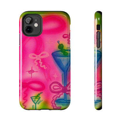 "bow martini" airbrush iPhone case