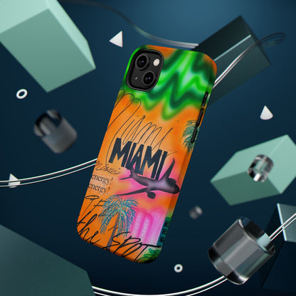 MagSafe "miami, fl" Airbrush iPhone Hülle