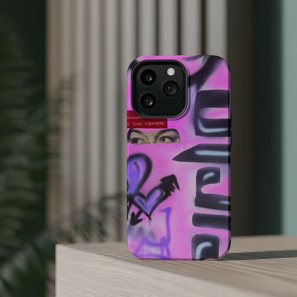 MagSafe "purple princess" airbrush iPhone case