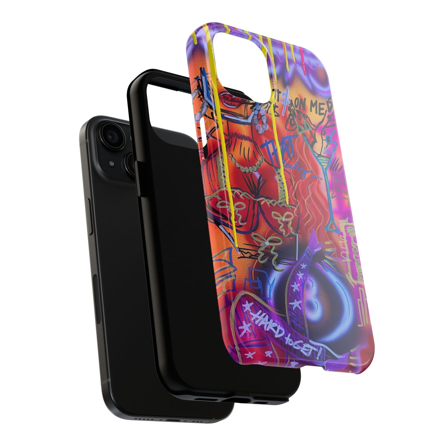 "shots on me" airbrush iPhone case