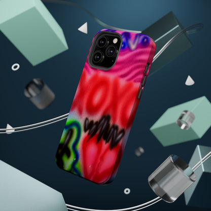MagSafe Airbrush-iPhone-Hülle „with luv, xoxo“