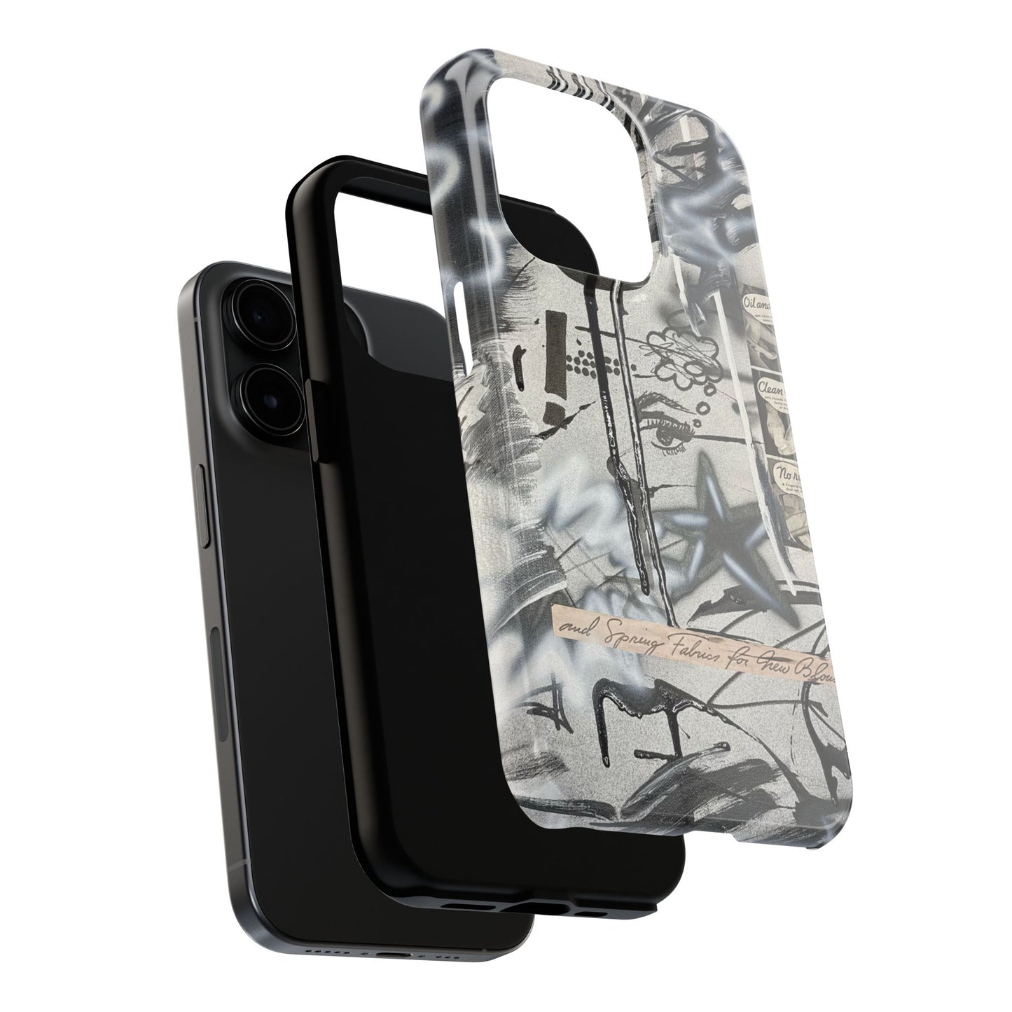 "monochrome mood" airbrush iPhone case