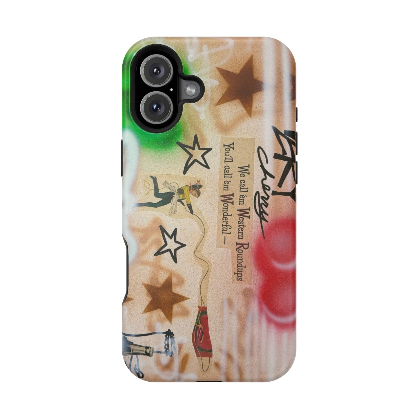 MagSafe "very cherry" airbrush iPhone case