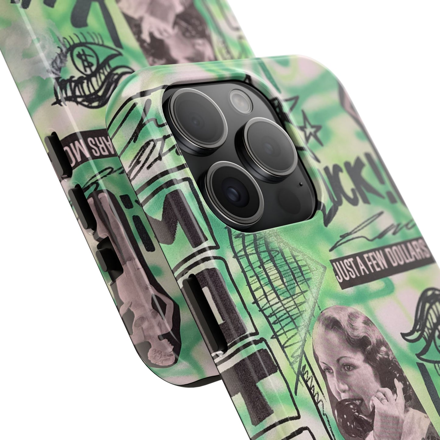 "lust over luck" airbrush iPhone case