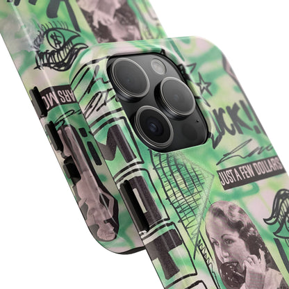 "lust over luck" airbrush iPhone case