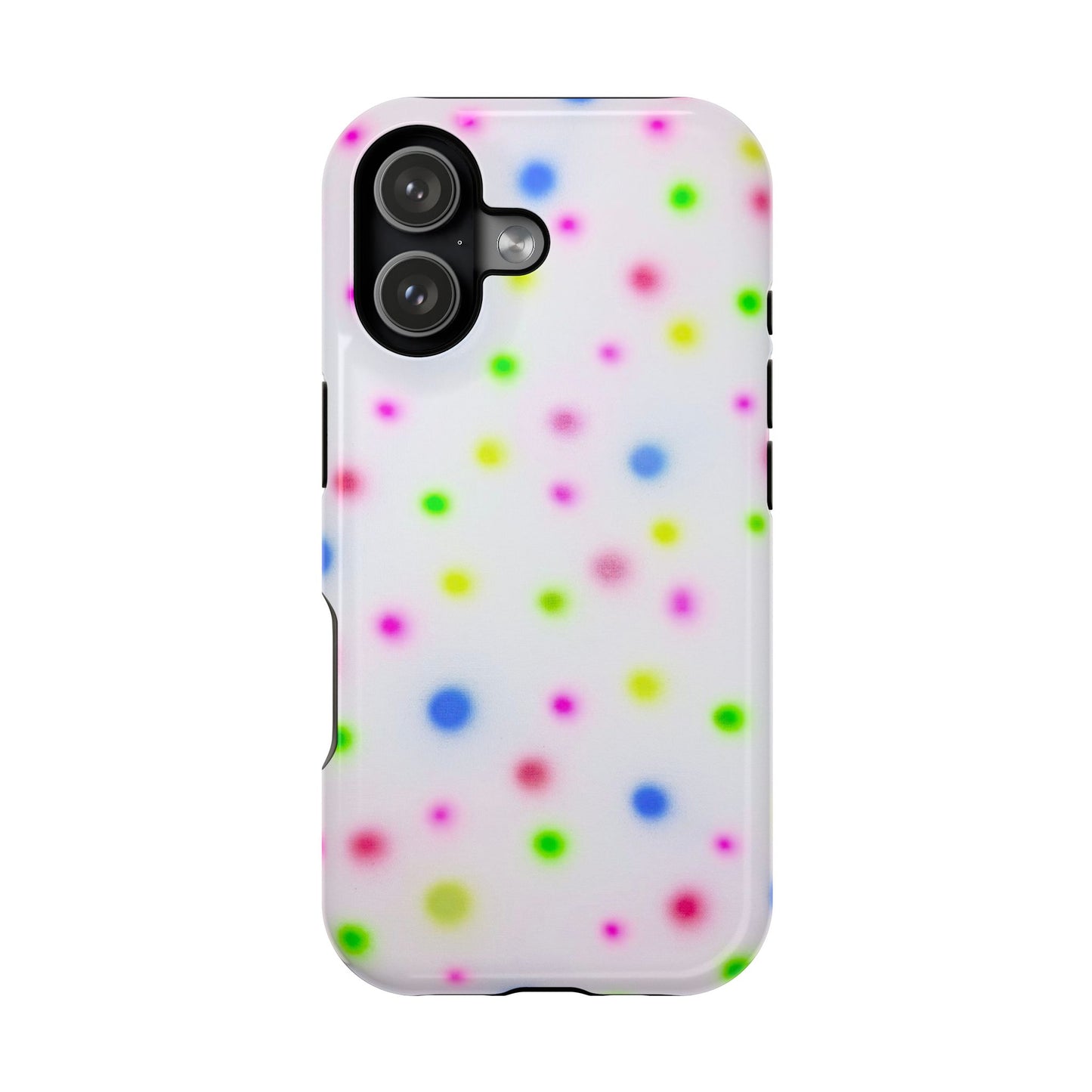 MagSafe "birthday cake polka dot" airbrush iPhone case