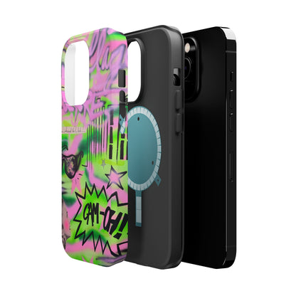 MagSafe "green camo" airbrush iPhone case