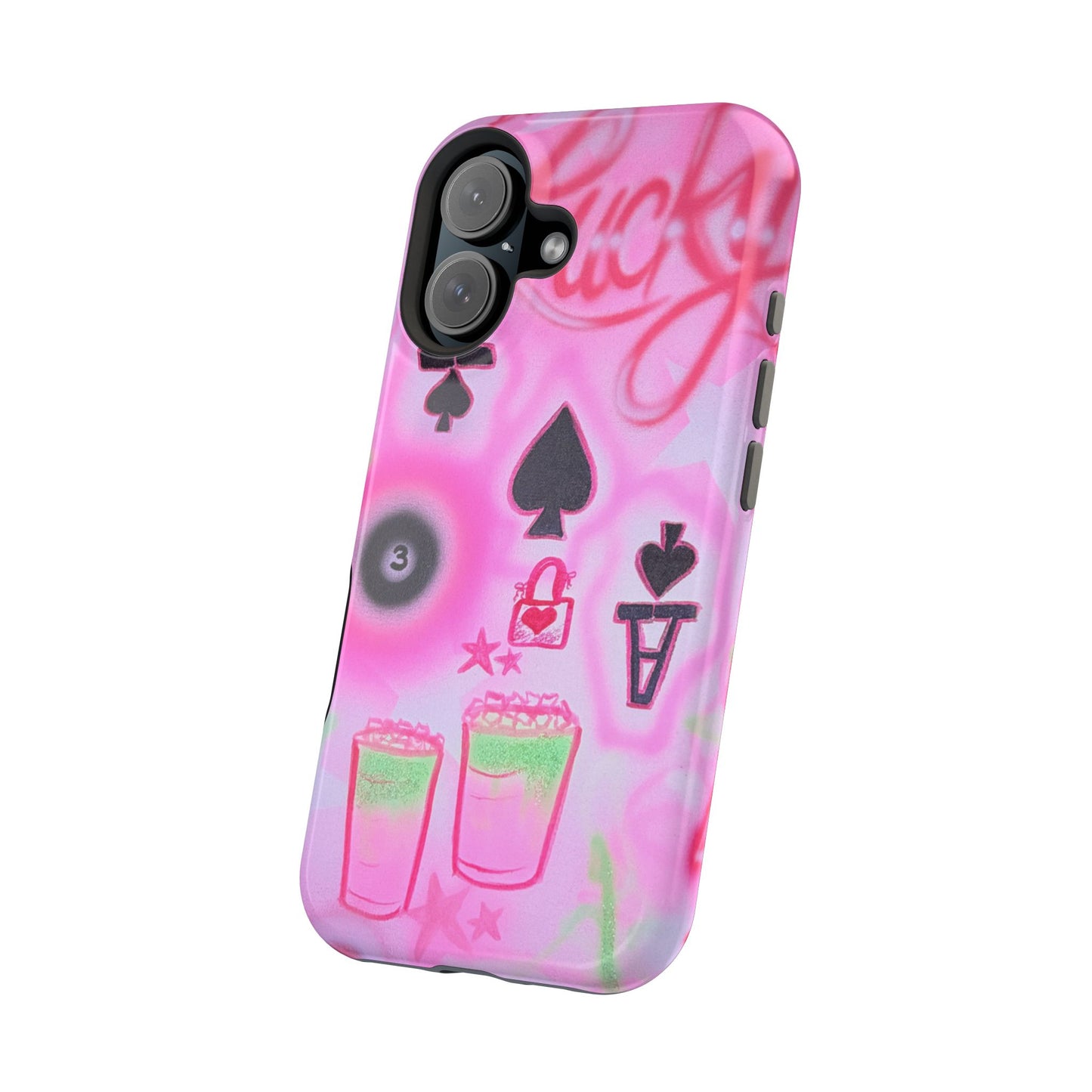 MagSafe "lucky ace" airbrush iPhone case